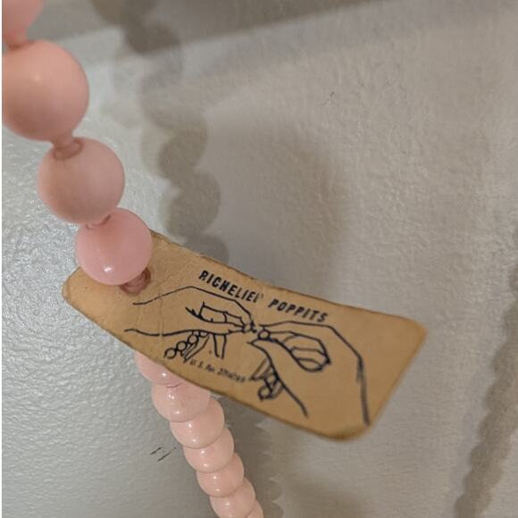 Pop It Beads Vintage Original Richelieu 60's Necklace Bracelet Set Toy Gift Rare - Picture 3 of 8